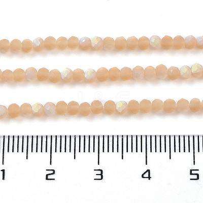 Imitation Jade Glass Beads Strands EGLA-A034-T2mm-MB23-1