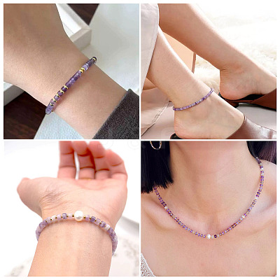 1 Strand Natural Amethyst Beads Strands G-TA0002-98-1
