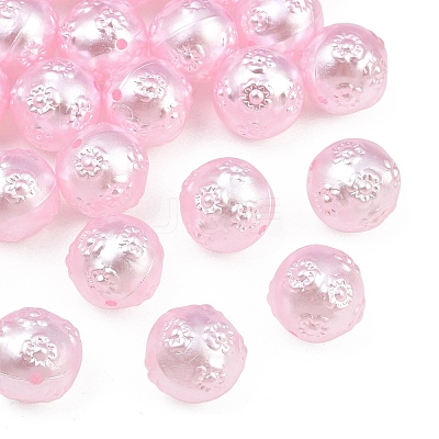 Imitation Pearl Acrylic Beads AC-CBAAA05-08A-1