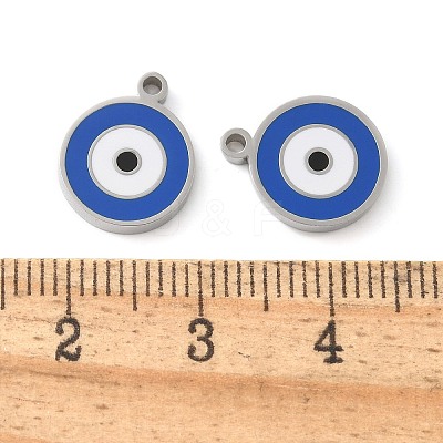 304 Stainless Steel Charms with Enamel STAS-L022-171B-P-1