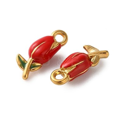 304 Stainless Steel Enamel Pendants STAS-B100-04G-04-1
