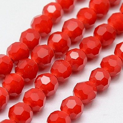 Eco-Friendly Glass Round Bead Strands EGLA-J042-4mm-M04-1