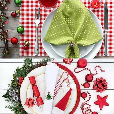 6Pcs 2 Style inc Alloy Napkin Rings AJEW-GF0007-17-1