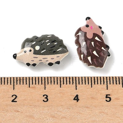 Spray Painted Alloy Beads FIND-Z109-01B-1