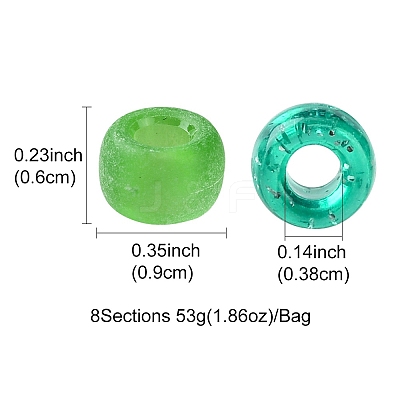 8 Styles Plastic Pearlized Beads KY-FS0001-21C-1