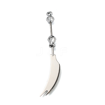 Non-Tarnish 201 Stainless Steel Cake Spatulas AJEW-P114-01D-P-1
