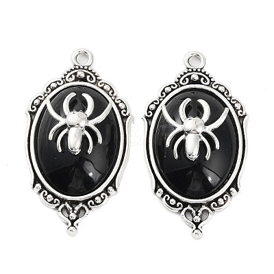 Halloween Alloy Oval Pendants FIND-C032-02AS-01-1