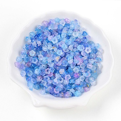 Frosted Transparent Acrylic Beads OACR-N137-72K-1