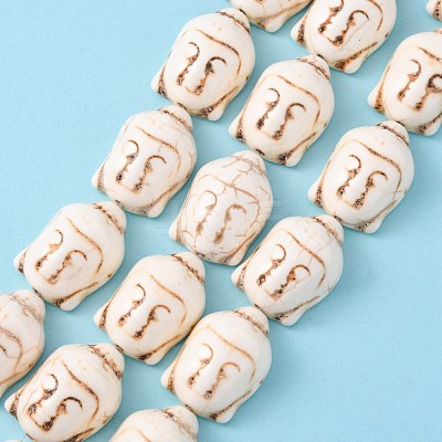 Synthetic Turquoise Beads Strands TURQ-G119-20x29mm-06-1