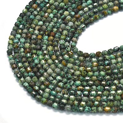 Natural African Turquoise(Jasper) Beads Strands G-A260-A16-01-1