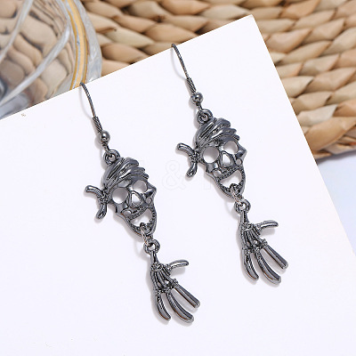 Halloween Theme Alloy Dangle Earrings FS-WG50C46-03-1