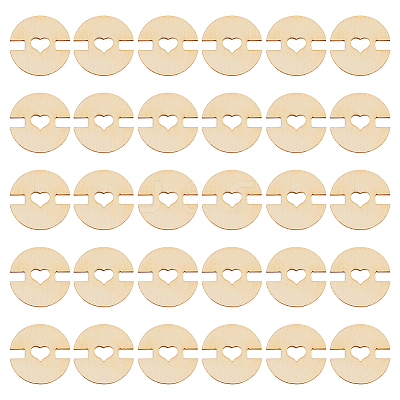 60Pcs Removable Wooden Pom Poms Buttons TOOL-AN0001-01-1