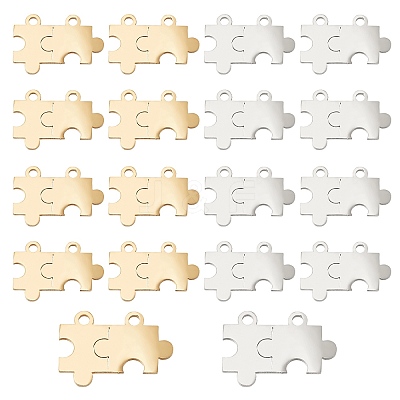 20Pcs 2 Color 201 Stainless Steel Links/Connectors STAS-DC0005-53-1