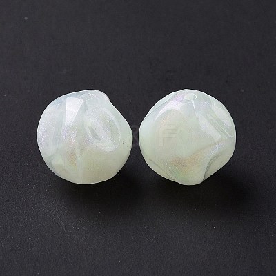 Opaque Acrylic Beads OACR-E014-16H-1