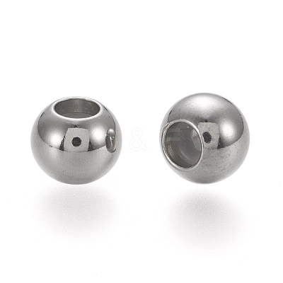 202 Stainless Steel Beads X-STAS-K204-02A-P-1