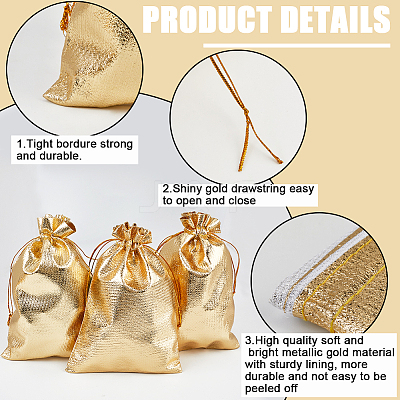60Pcs Organza Drawstring Bags OP-BBC0001-01D-1