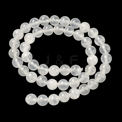 Natural Selenite Beads Strands G-N328-025B-01-1