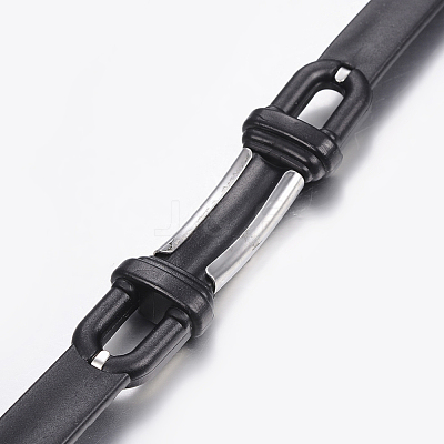 PU Leather Braided Cord Bracelets BJEW-E324-C07-1