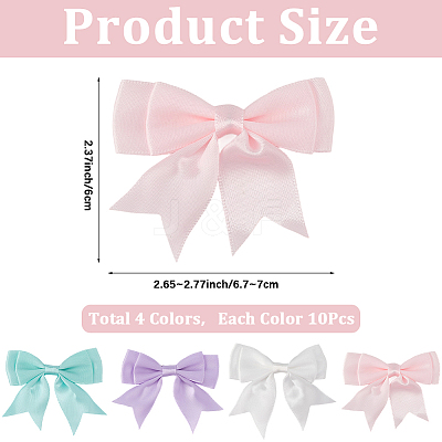 40Pcs 4 Colors Handmade Polyester Costume Accessories DIY-SP0004-85A-1