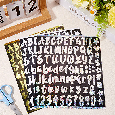 3 Colors PVC Self-Adhesive Label Stickers DIY-CP0011-35B-1