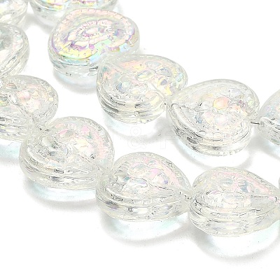 Electroplate Baking Paint Glass Beads Strands EGLA-K061-13A-AB06-1