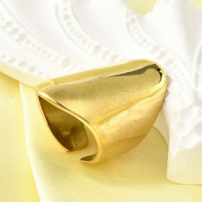 304 Stainless Steel Adjustable Cuff Rings for Women RJEW-B123-01G-01-1
