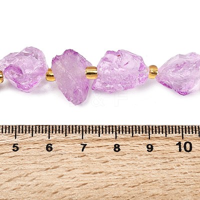 Raw Rough Natural Quartz Crystal Beads Strands G-Z131-J01-04-1