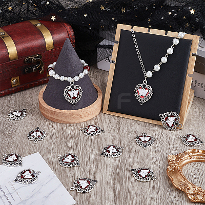 24Pcs Alloy Enamel Pendants ENAM-SC0007-74-1