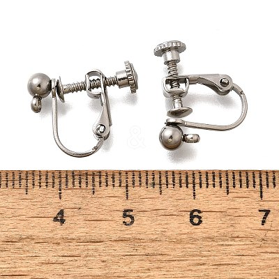 316 Stainless Steel Clip-on Earring Findings EJEW-R019-01P-1