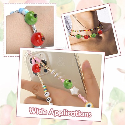 40Pcs 2 Colors Handmade Porcelain Beads PORC-CJ0001-51-1