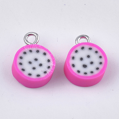 Handmade Polymer Clay Pendants X-CLAY-S091-96-1