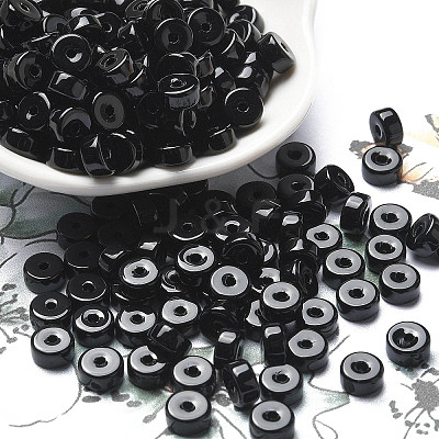 Opaque Colours Glass Seed Beads X-SEED-E001-P3x6mm-10-1