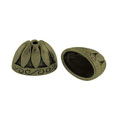 Tibetan Style Alloy Bead Cones TIBE-976-AB-FF-1