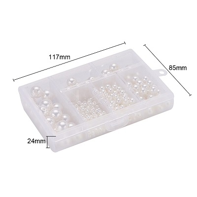 497Pcs 5 Style Imitation Pearl Acrylic Beads OACR-YW0001-08-1