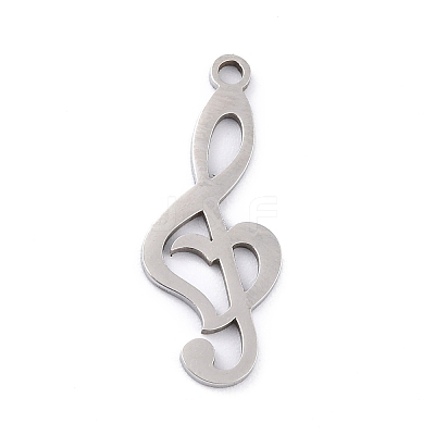 Non-Tarnish 201 Stainless Steel Pendants STAS-K003-02P-1