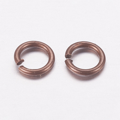 Brass Saw Cut Saw Cut Open Jump Rings KK-M165-5mm-03R-RS-1