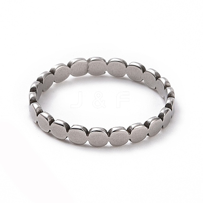 Non-Tarnish 201 Stainless Steel Oval Wrap Finger Ring for Women RJEW-J051-23P-1
