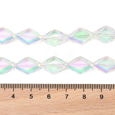 Electroplate Glass Beads Strands EGLA-B010-01A-HR01-1