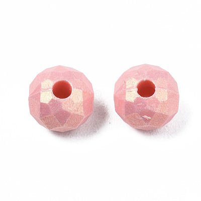 Spray Painted Acrylic Beads MACR-S280-03C-1