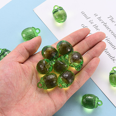 Autumn Theme Transparent Acrylic Pendants TACR-T024-04B-925-1