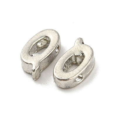 Platinum Plated Alloy Beads PALLOY-CJC0001-64P-Q-1