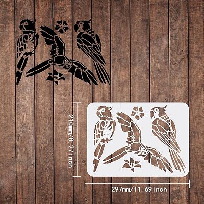 Large Plastic Reusable Drawing Painting Stencils Templates DIY-WH0202-198-1