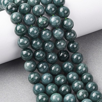 Natural Blue Jade Beads Strands G-H341-10mm-02-1