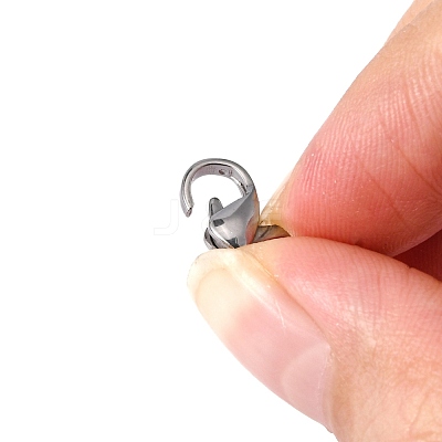 Tarnish Resistant 304 Stainless Steel Lobster Claw Clasps STAS-M262-01-12mm-1