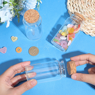 Glass Jar Glass Bottles Bead Containers AJEW-SP0003-91D-1
