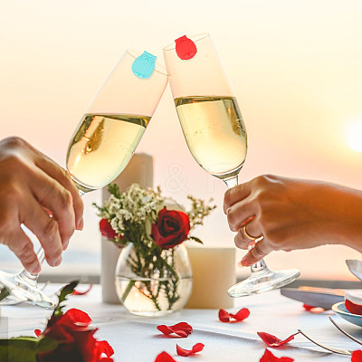 2 Sets 12Pcs Silicone Wine Glass Charms AJEW-NB0005-69-1