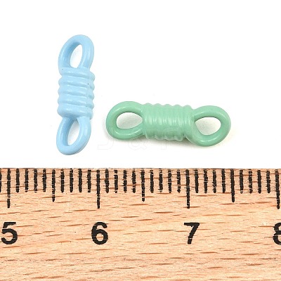 Spray Paint Alloy Connector Charms AL-CBA9266-02-1