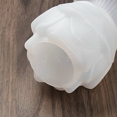 DIY Lotus Candlesticks Silicone Molds DIY-G113-11B-1