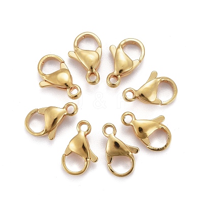 304 Stainless Steel Lobster Claw Clasps STAS-H352-01D-G-1