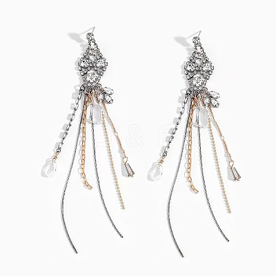 Alloy & Crystal Rhinestone Stud Earrings WG95A57-01-1